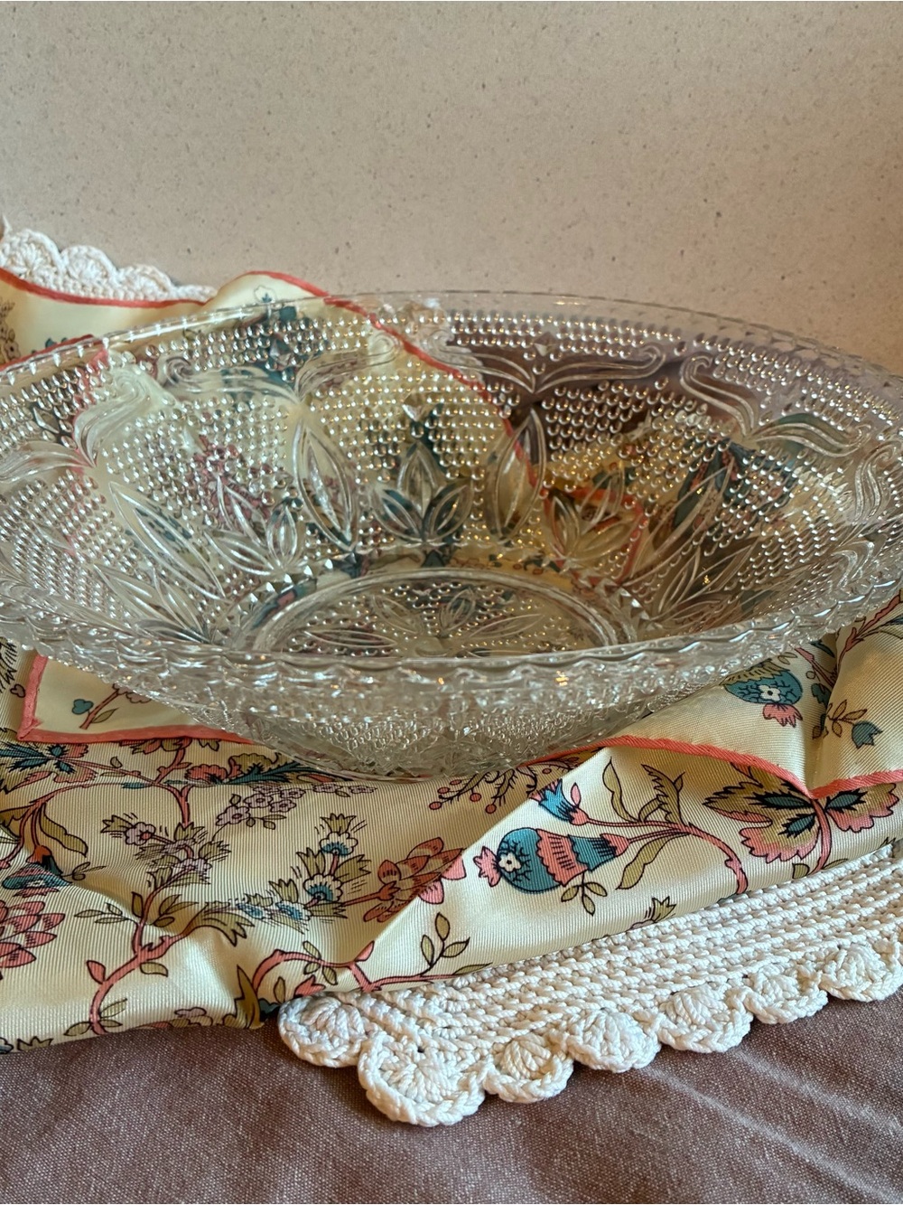 Vintage Hobnail Glass Bowl